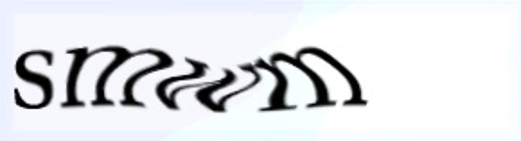 CAPTCHA中的扭曲文字