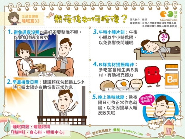 熬夜後如何恢復?