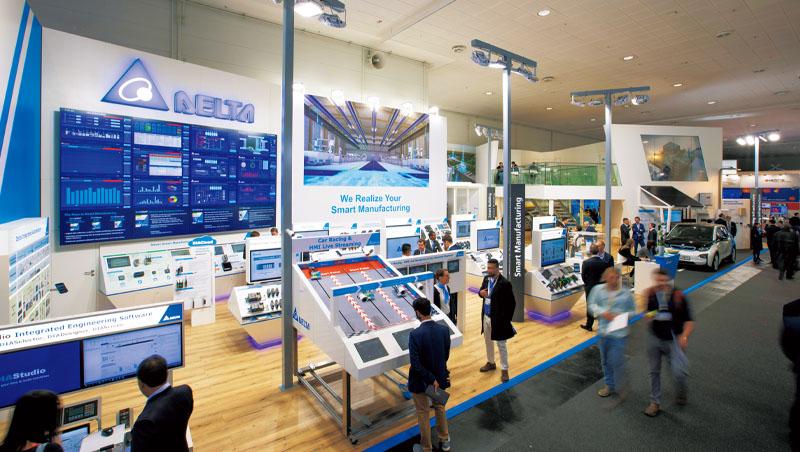 疫情前最大、2019年漢諾威工業展上,台達電集結所有事業群產品展現出的實力,已不亞於西門子、ABB等大廠 疫情前最大、2019年漢諾威工業展上,台達電集結所有事業群產品展現出的實力,已不亞於西門子、ABB等大廠