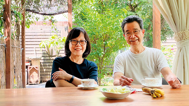 作家廖玉蕙與科學人蔡全茂 作家廖玉蕙與科學人蔡全茂