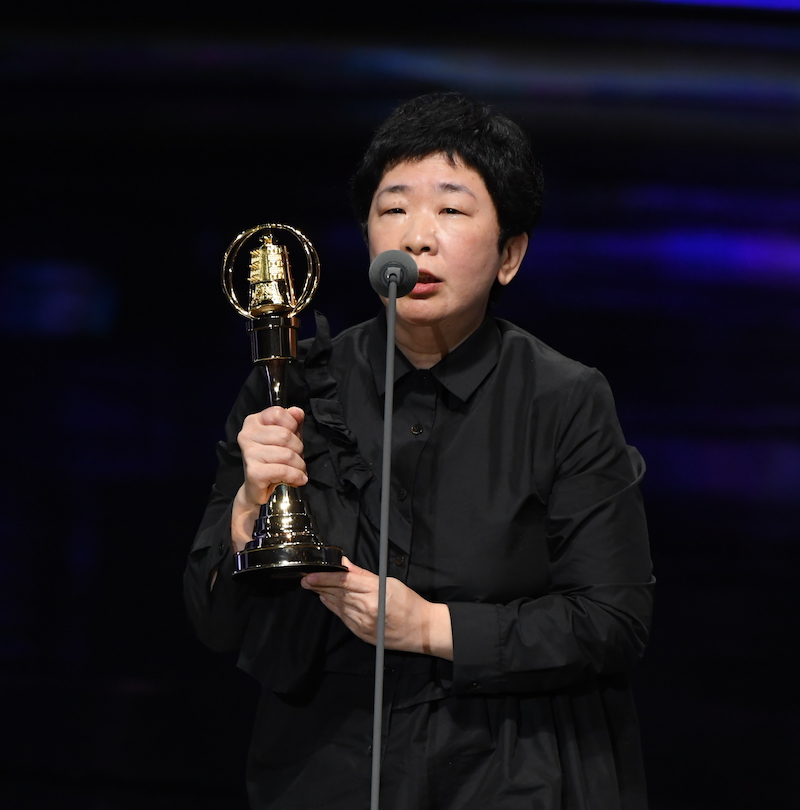 第58屆金鐘獎迷你劇集（電視電影）編劇獎得主溫郁芳。