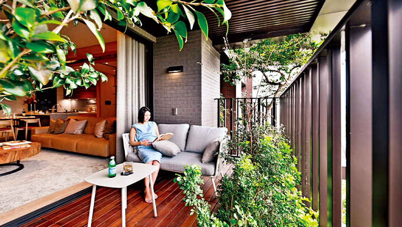 綠繡眼飛陽台、共享生機廚房　台中豪宅化身垂直森林