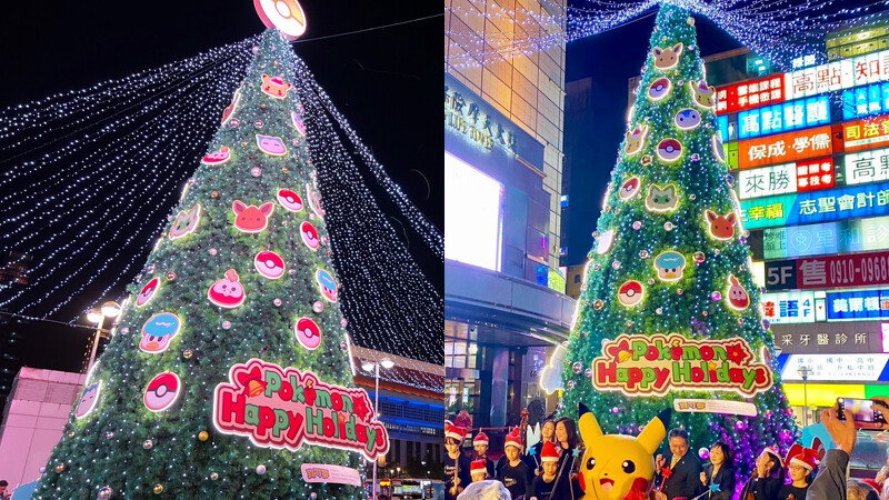 新光三越台北站前店寶可夢聖誕樹。