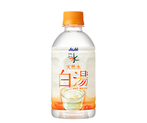 日本Asahi的熱開水產品「白湯」。