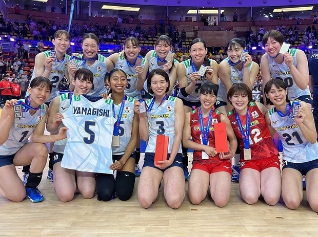 日本女排2024VNL亞軍。
