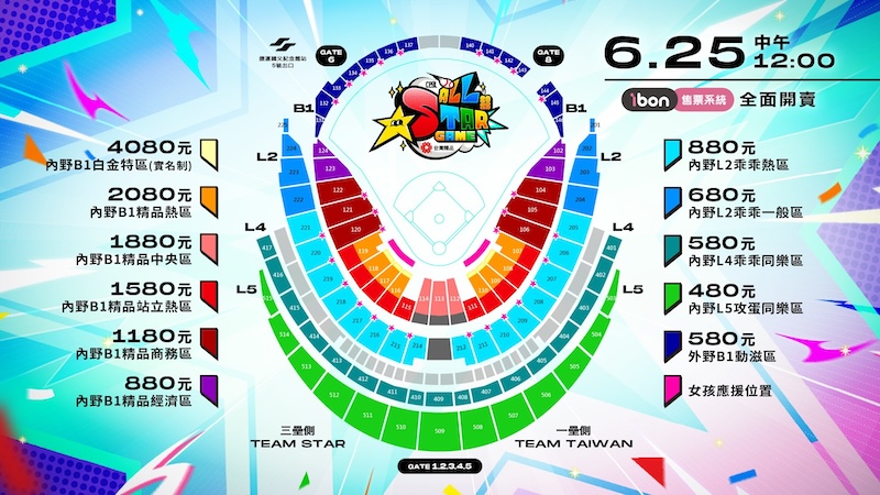 2025中職明星賽票價