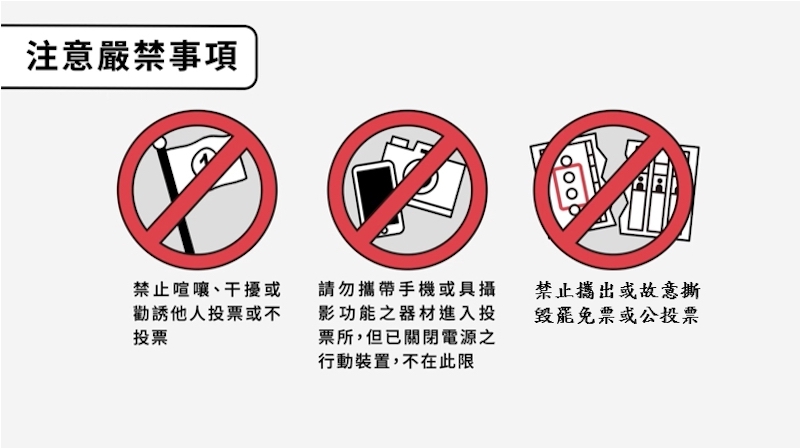 罷免投票日注意事項