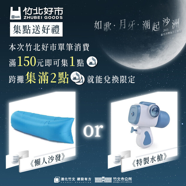 2025竹北新月沙灣海洋好禮兌換活動, 竹北好市集點送好禮