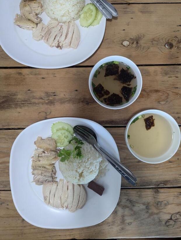 清邁街頭海南雞飯
