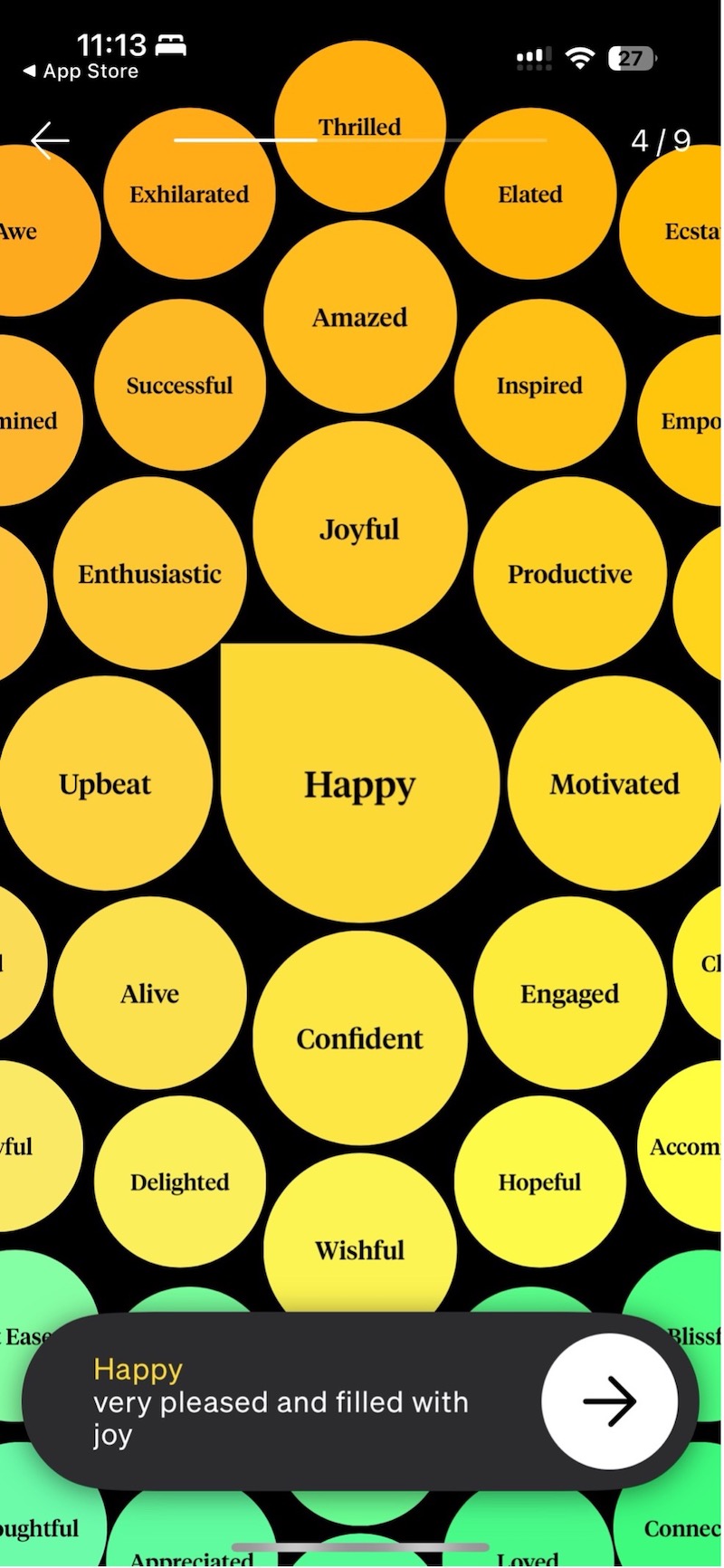 「How We Feel」App的情緒詞彙