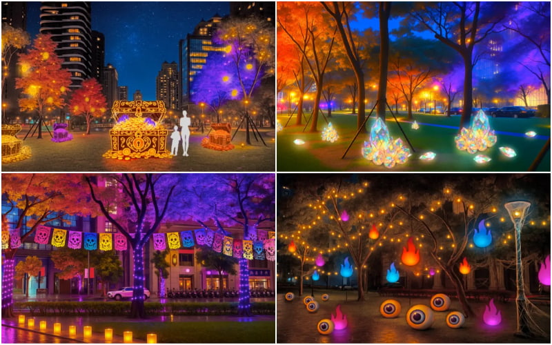 2025桃園萬聖城光環境佈置