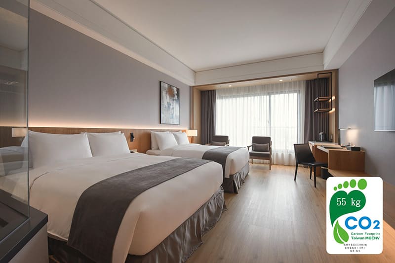 豪華家庭房-碳足跡標章(禧榕軒大飯店提供)