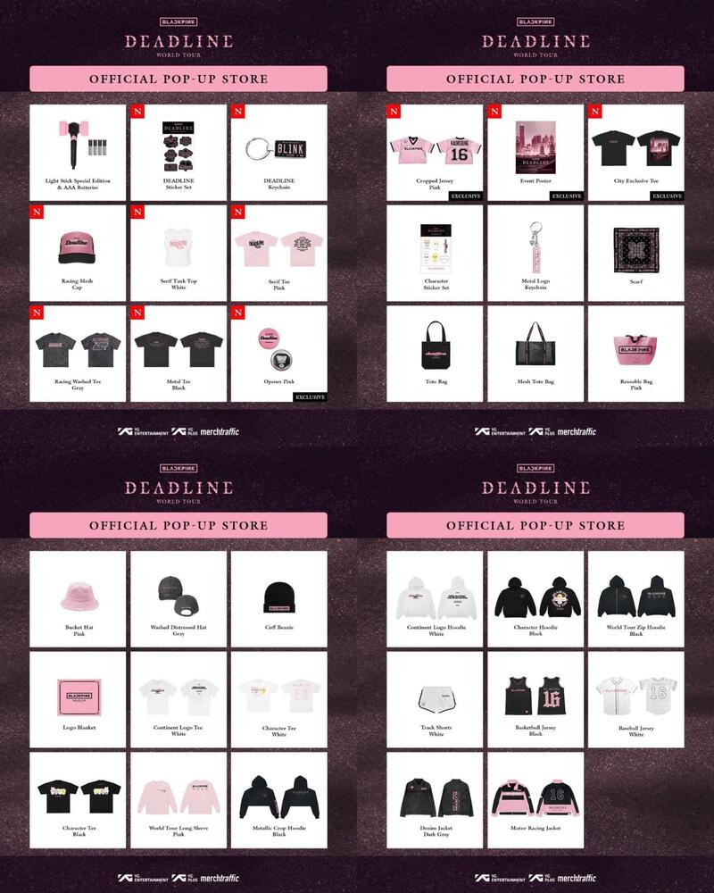 BLACKPINK台北大巨蛋快閃店周邊商品