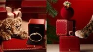 小美洲豹與紅盒共舞，灑下冬日魔法： Cartier 為歲末繫上夢幻紅緞