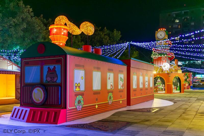 2025新北耶誕城站前廣場裝置