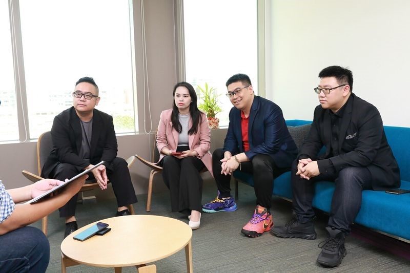 MBC多元資本核心團隊。左起為財務長許午威、共同創辦人陳盈靜、創辦人暨執行長林俊洲與行銷長呂欽元。