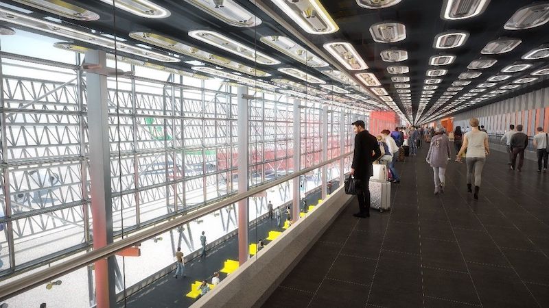 桃園國際機場登機廊廳