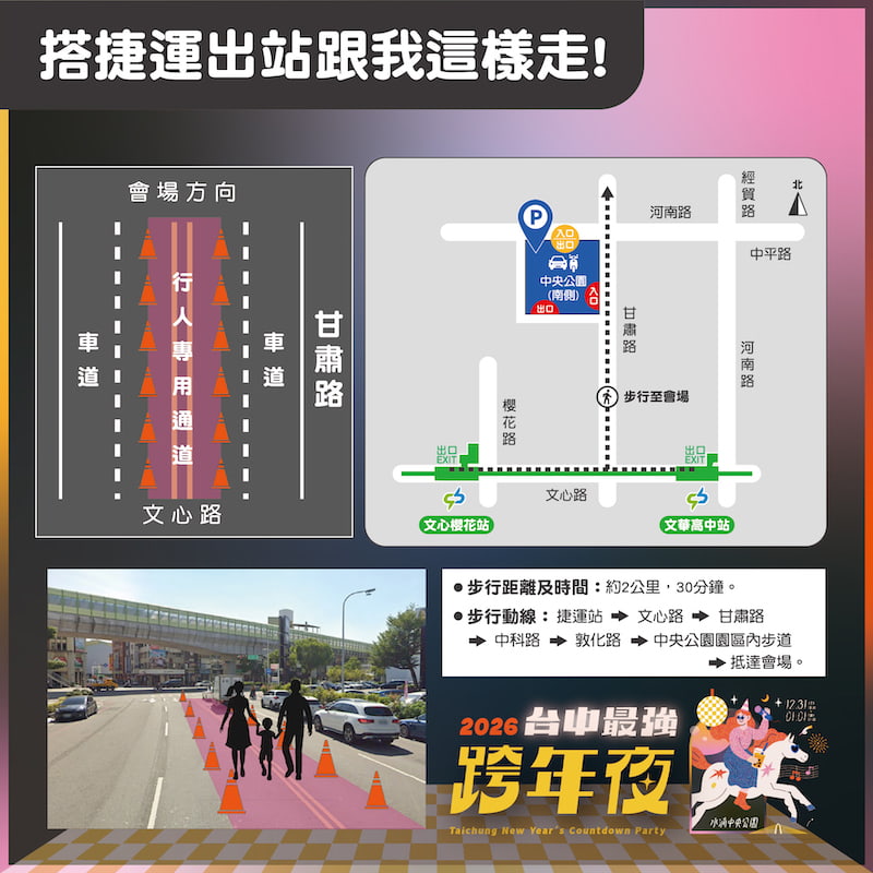 2026台中跨年搭捷運路線