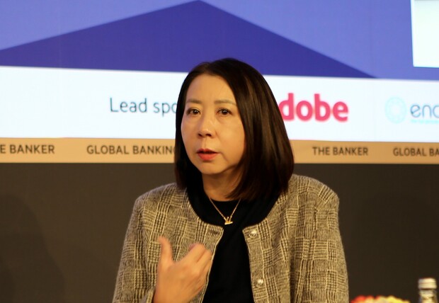 中國信託金控總經理高麗雪受參與「CEO焦點訪談」，分享中國信託數位發展、ESG（Environmental, Social, Governance）作為與國際化布局等策略。