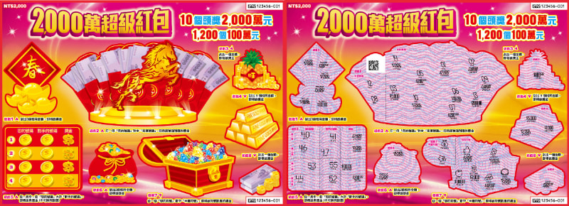 2026刮刮樂2000萬超級紅包玩法