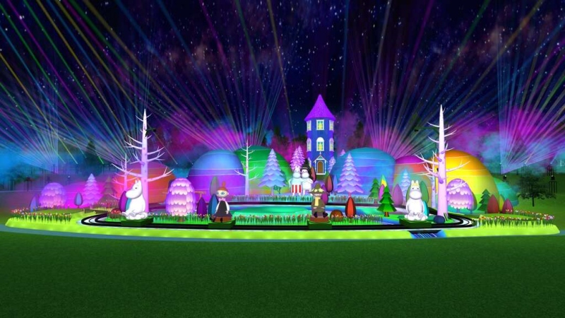 2026中台灣燈會主燈區：極光下的姆明谷