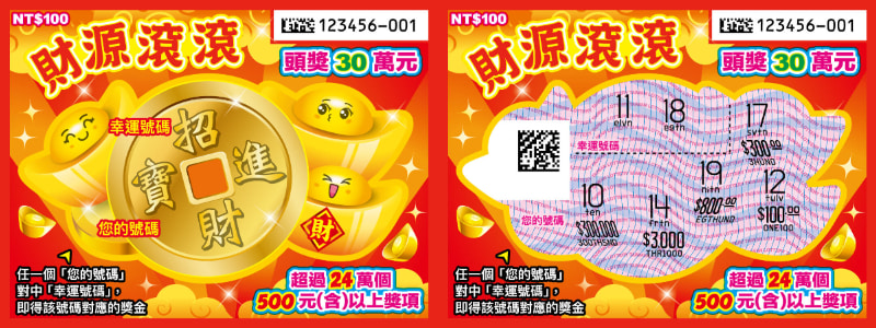 2026財源滾滾刮刮樂玩法