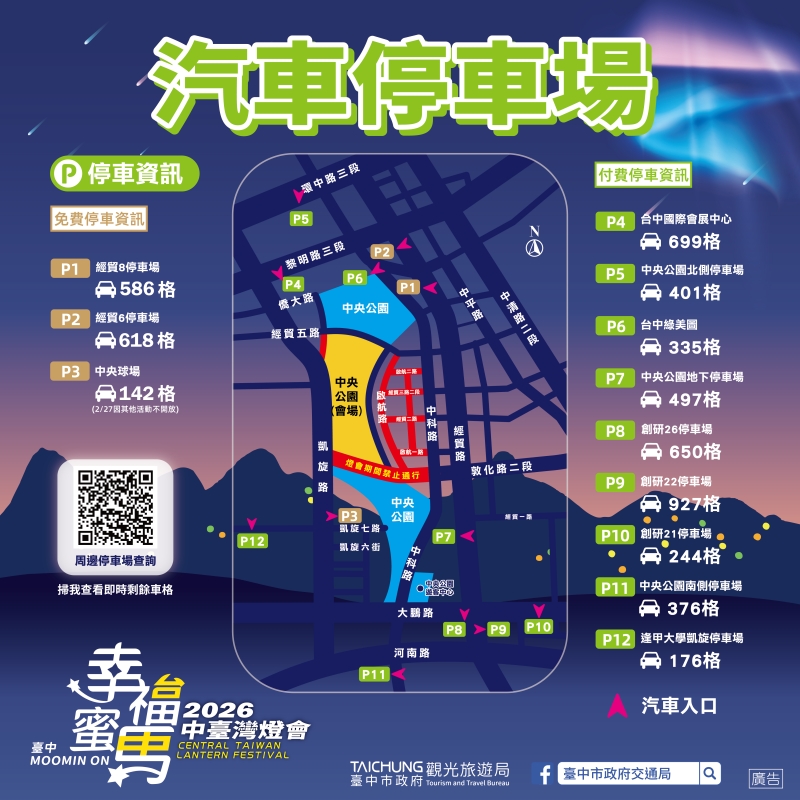 2026台中燈會汽車停車場