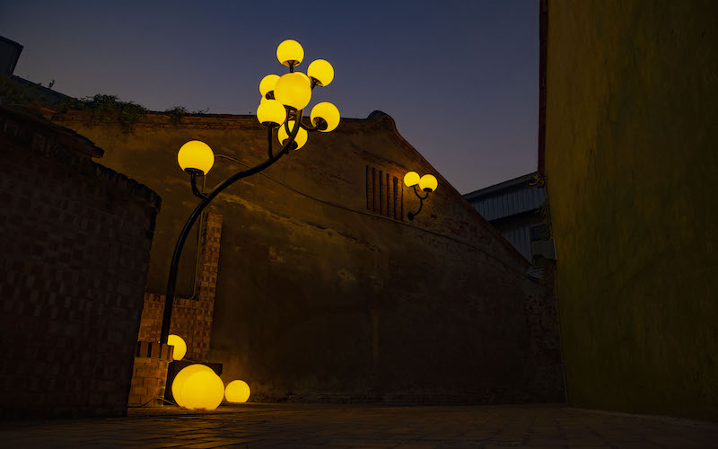 2026月津港燈節作品路燈樹