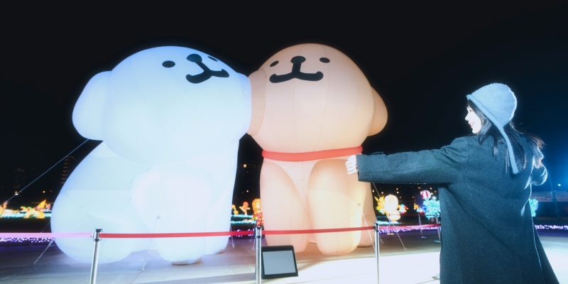 2026新北燈會與韓國人氣IP線條小狗合作