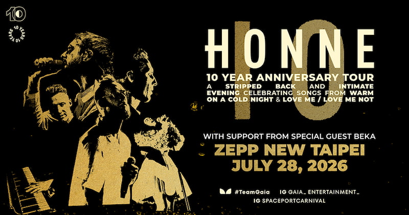 HONNE 10週年紀念巡迴演唱會