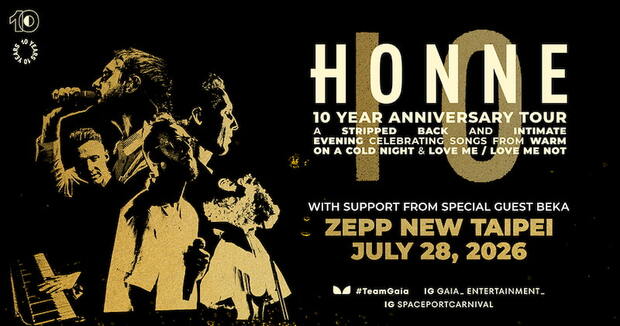HONNE 10週年紀念巡迴演唱會