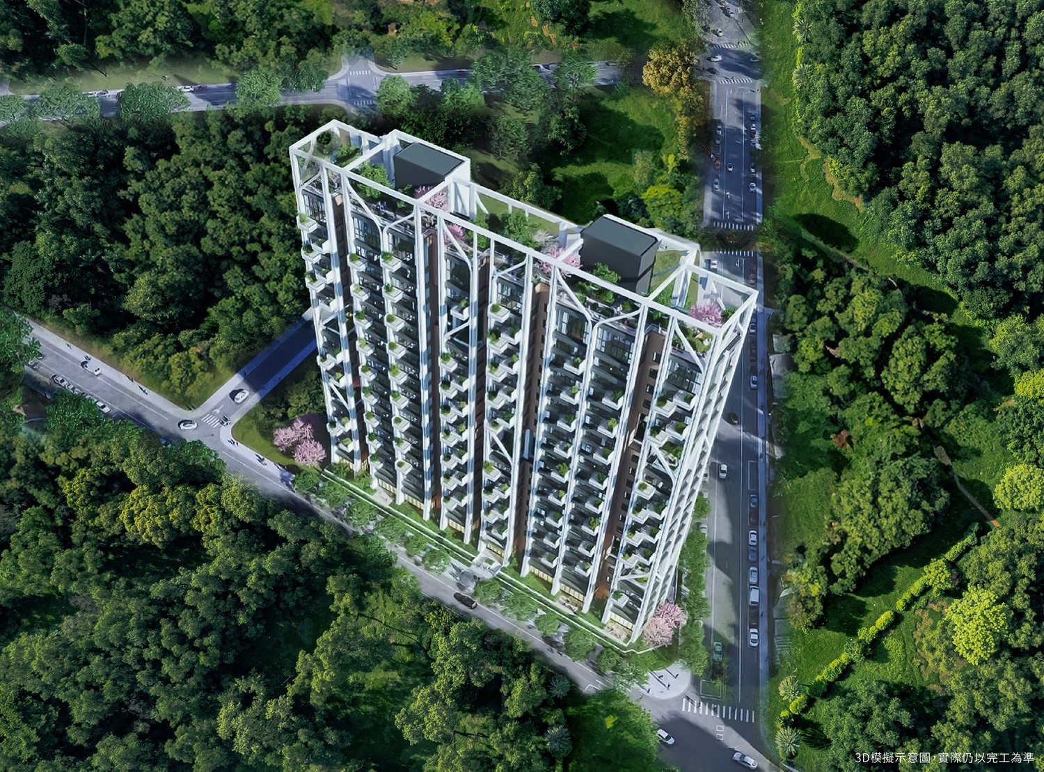 坐擁公園第一排近萬坪綠意景觀優勢。