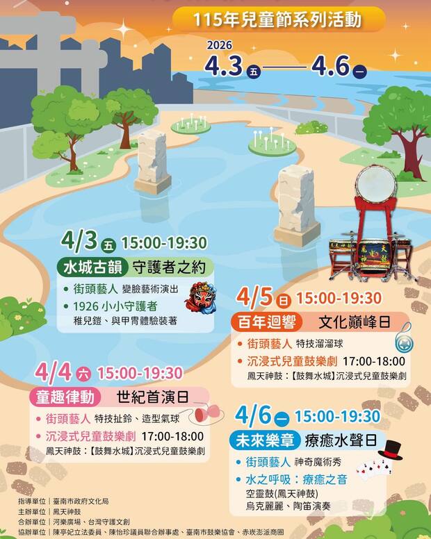 2026台南河樂廣場兒童節活動