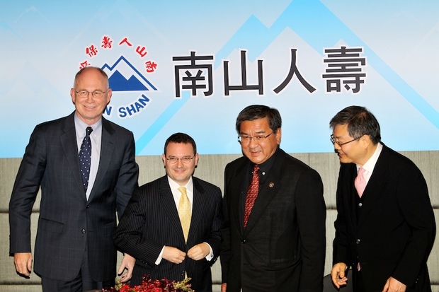潤成投資收購南山人壽記者會。