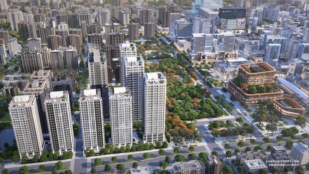 平實特區渲染圖，以前瞻性的城市規劃，為台南城市發展寫下新篇。