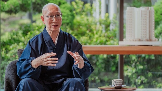 枡野俊明大師講述設計精神。圖片來源／慶山建設提供