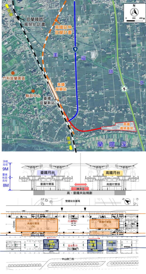高鐵宜蘭站位置與設計