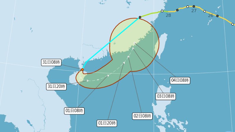 颱風動態／沙德爾恐死灰復燃！TD20不排除成颱，最快9/1晚間發海警