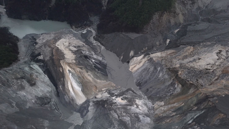 馬太鞍溪形成新堰塞湖，預估下午4時溢流！光復鄉緊急停班停課