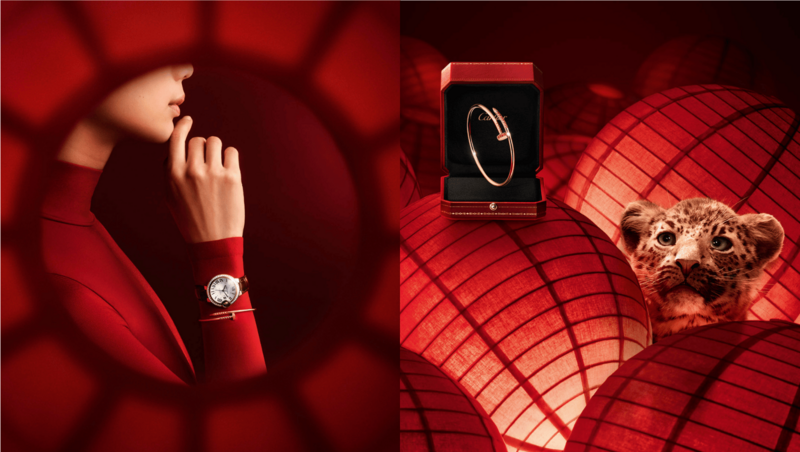 金光初綻，豹影迎春： 在新春第一道光裡，卡地亞靜靜為時間加冕