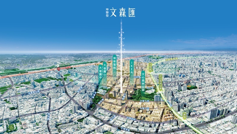 台中南七期稀有精品兩房  坤聯發「文森匯」引領輕奢生活