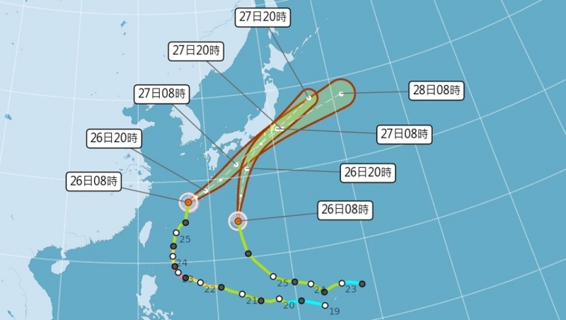 颱風米克拉北上，6縣市大豪雨特報！停止上班上課縣市一次看