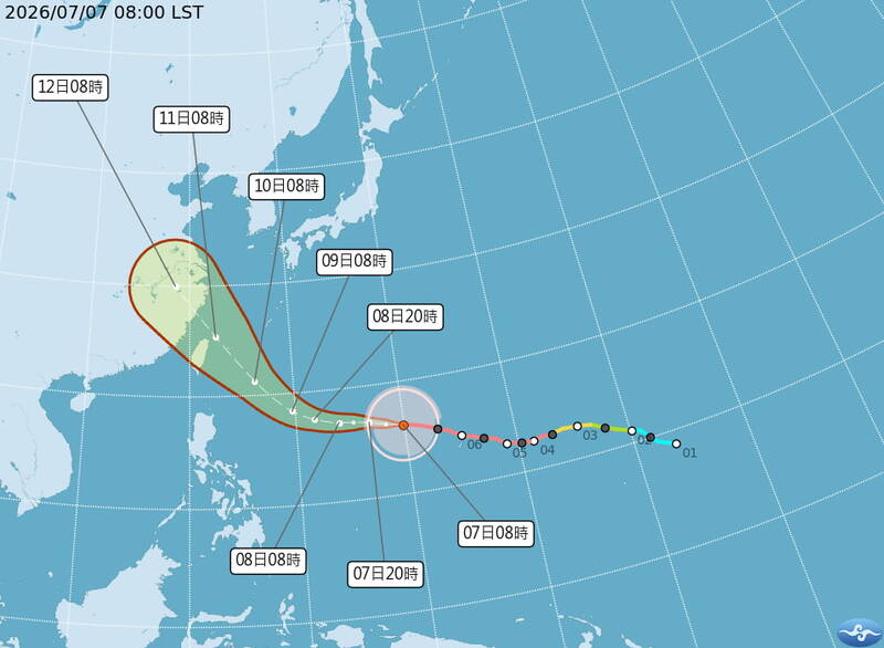 巴威颱風最快週四發海警！10、11日雨勢最猛，中北部慎防豪雨