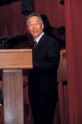 ■郭台銘在今年股東會,「吃了秤砣鐵了心」,絕口不談景氣。 ■郭台銘在今年股東會,「吃了秤砣鐵了心」,絕口不談景氣。