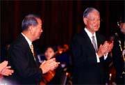 李登輝(右)與宋楚瑜(左)之間,仍有相當寬廣的揮灑空間。 李登輝(右)與宋楚瑜(左)之間,仍有相當寬廣的揮灑空間。