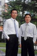 邱華創(左)和張島郎(右)相繼離職,大眾投信「國壽幫」宣告解散。 邱華創(左)和張島郎(右)相繼離職,大眾投信「國壽幫」宣告解散。