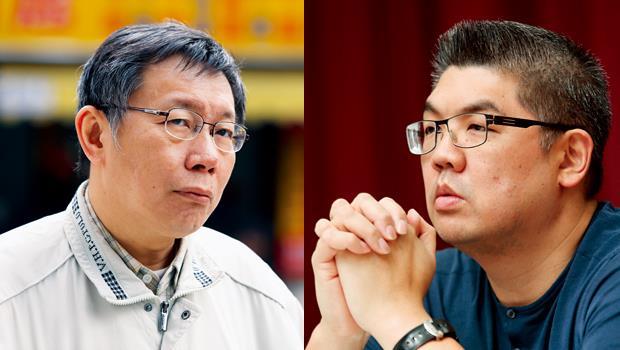連勝文（右）v.s. 柯文哲（左）