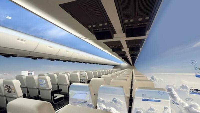 搭飛機喜歡坐靠窗？「透明飛機」讓你未來坐任何位置都能欣賞機外全景！