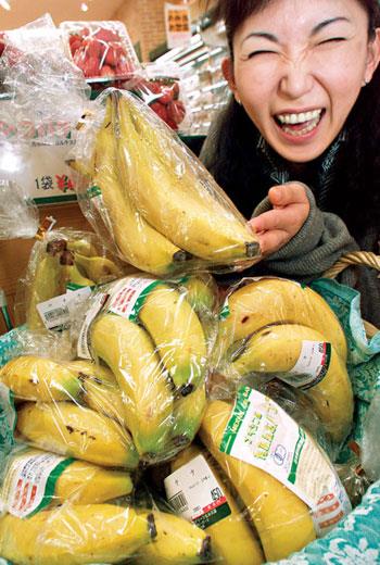 日本市售香蕉現在多來自中南美、菲律賓，但有了奧運契機，台蕉有望重返日本人餐桌。