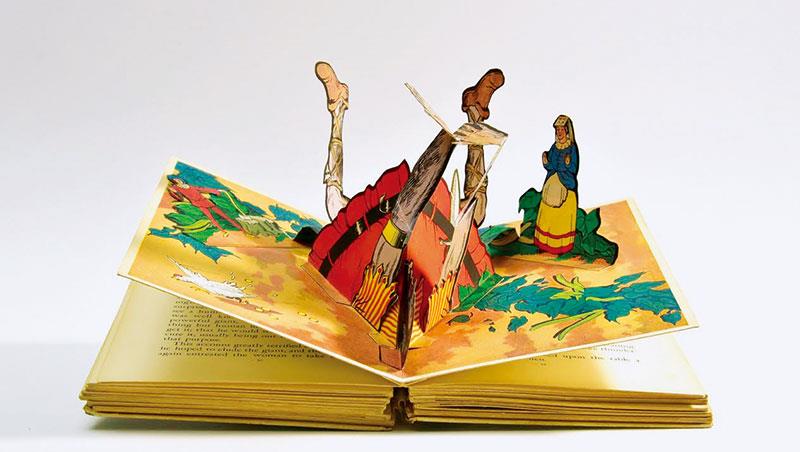 《傑克與巨人童話故事集》書中插有四個立體紙藝。